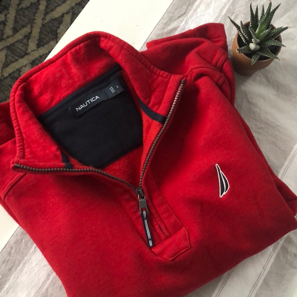 Men’s Nautical half zip up pull over